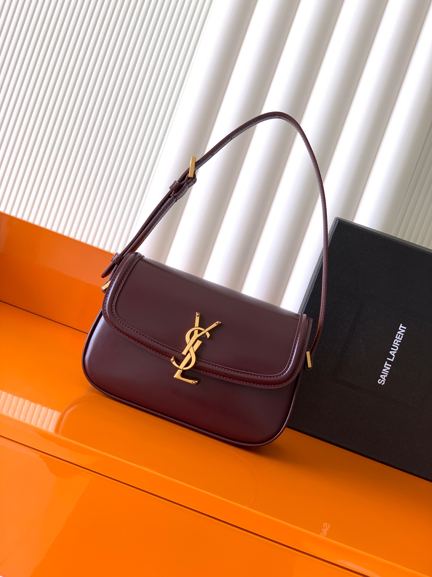 Saint Laurent 小号 YSL/圣罗兰 女士SOLFERINO小号BOX皮革手袋