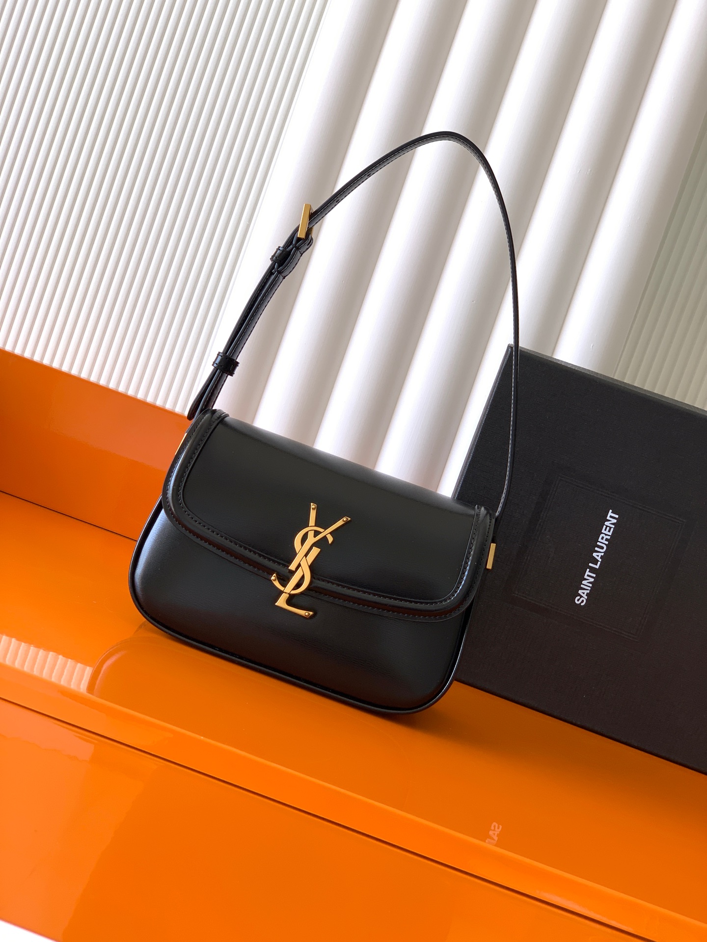 Saint Laurent 小号 YSL/圣罗兰 女士SOLFERINO小号BOX皮革手袋
