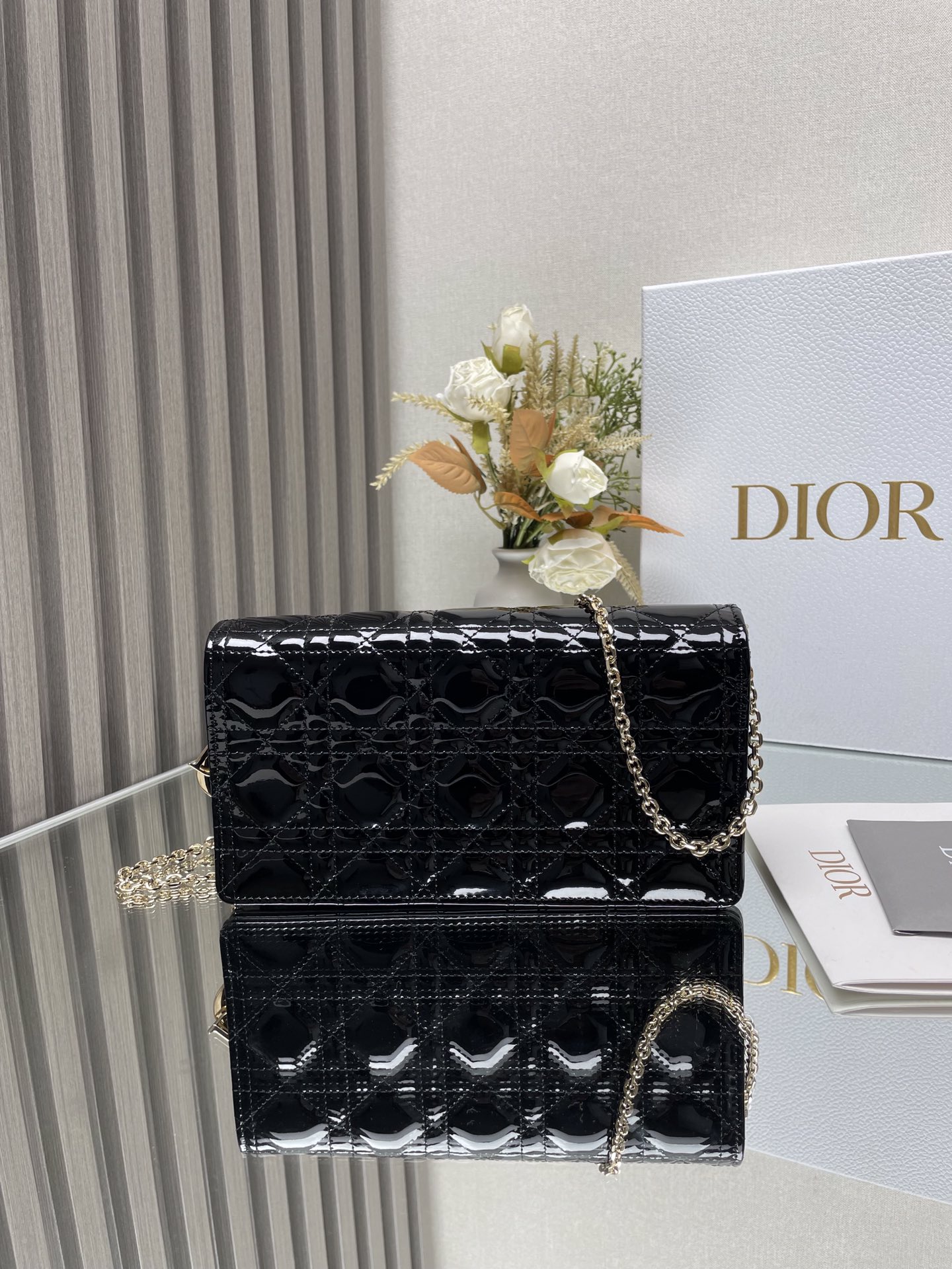NO:186324,Genuine grade original leather Dior clutch three-piece set 