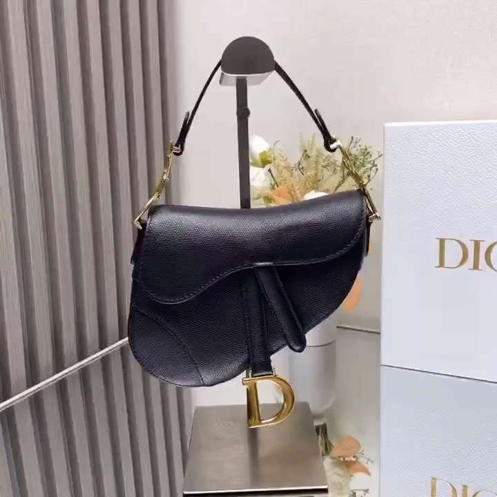 Bolso Saddle negro pequeño