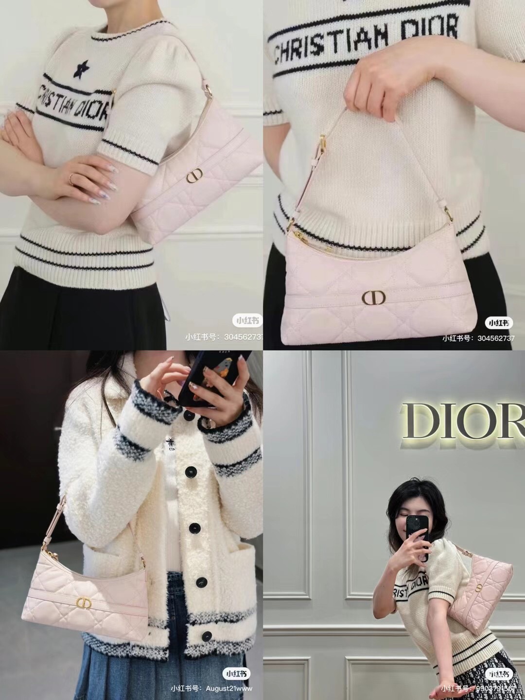 NO:771058,5232 pink upper body picture, Dior, dior198609095232粉色上身图,迪奥,dior,Bag