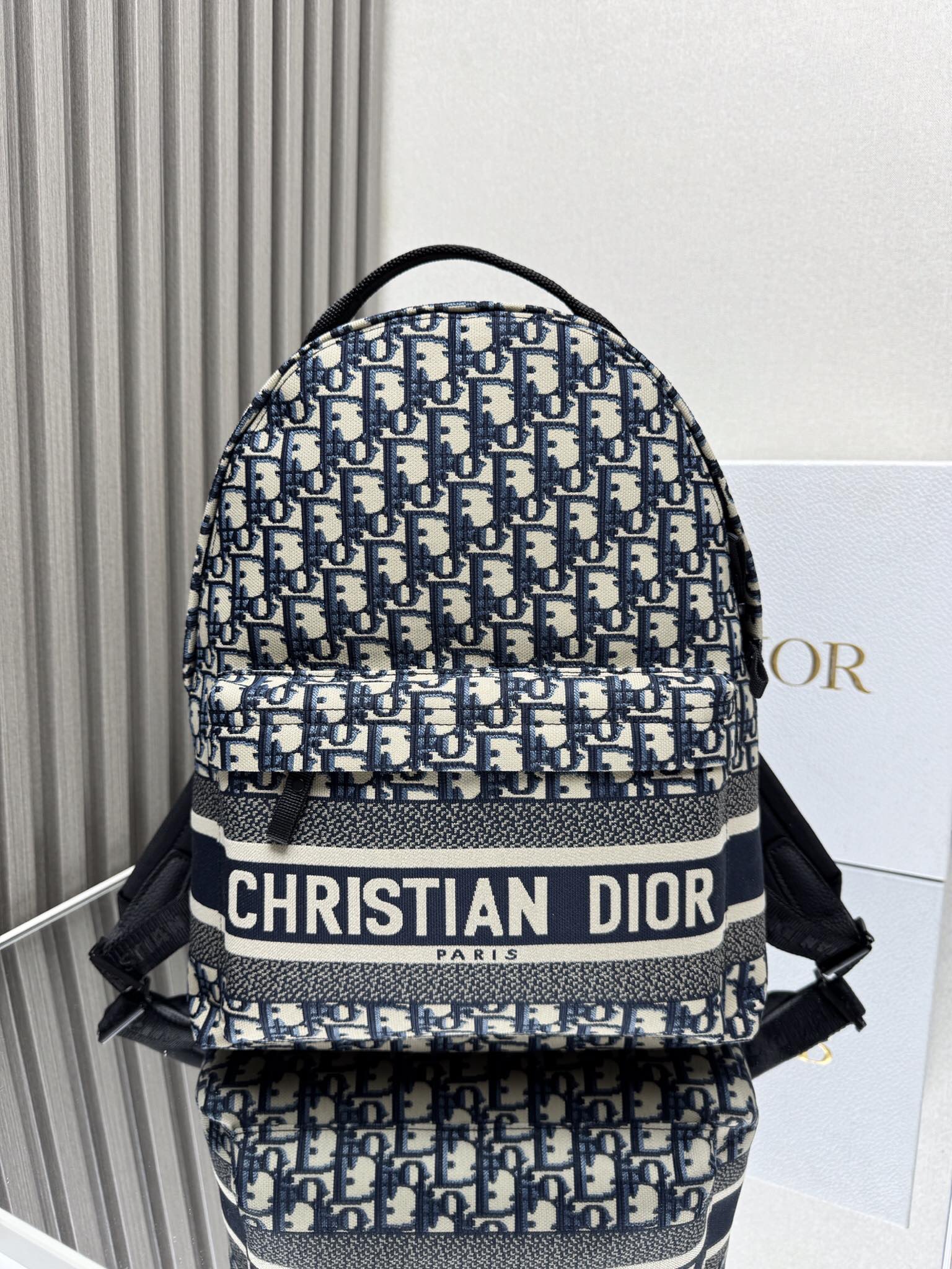 NO:186330,Genuine Leather DiorTravel Backpack 