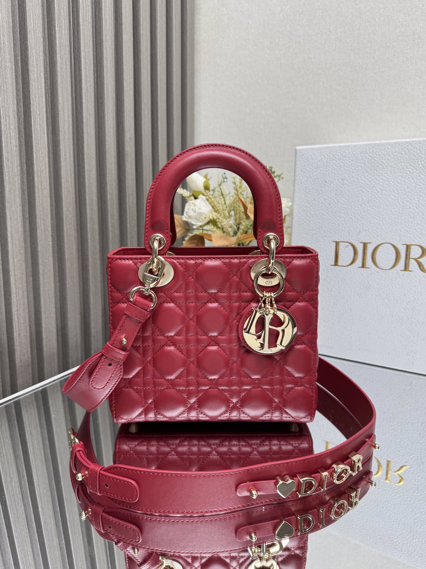 NO:209194,000640【Lady Dio.r My ABC】Red Sheepskin