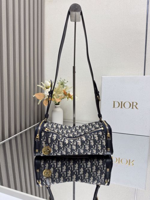 Dior Star East-West Mini Bag Blue Oblique Jacquard Adjustable Leather Strap 1 Dior Star East-West Mini Bag Blue Oblique Jacquard Adjustable Leather Strap