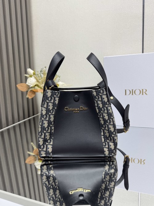 Dior Signature Bucket Bag, Small, Classic Oblique Canvas & Black Leather 1 Dior Signature Bucket Bag, Small, Classic Oblique Canvas & Black Leather