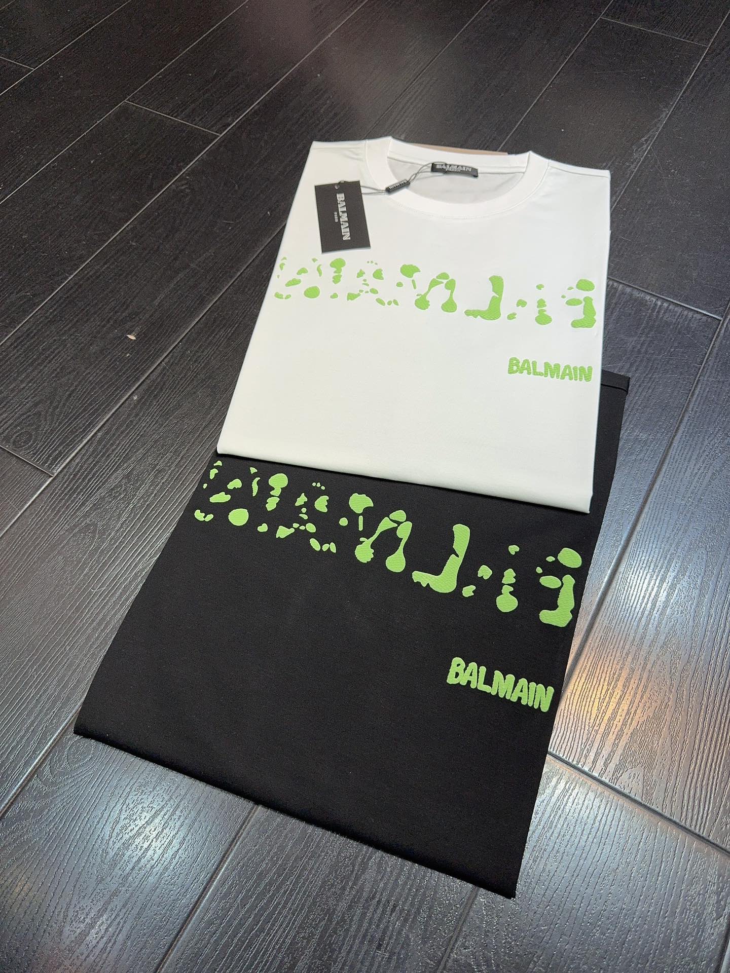 Balmain Men's Crew Neck T-Shirt Short Sleeve Casual Tee Shirt 10 i1705210559 5203 4