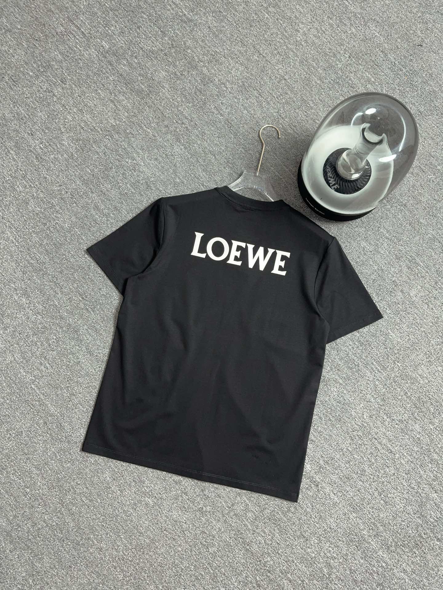 Loewe Printed Cotton T-Shirt | Short Sleeve Crew Neck Tee 9 i1735023093 8746 3