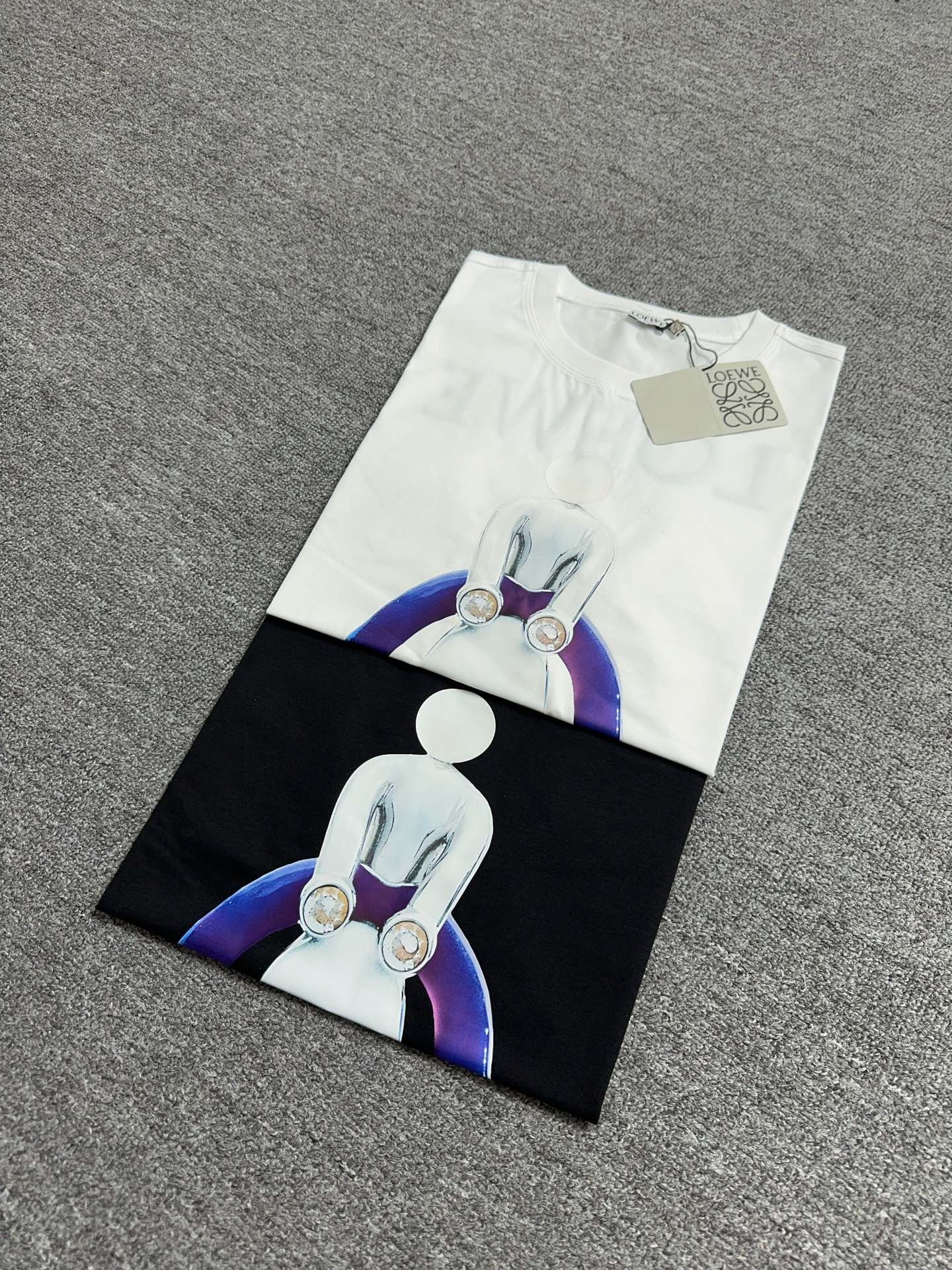 Loewe Printed Cotton T-Shirt | Short Sleeve Crew Neck Tee 10 i1735023094 4566 8