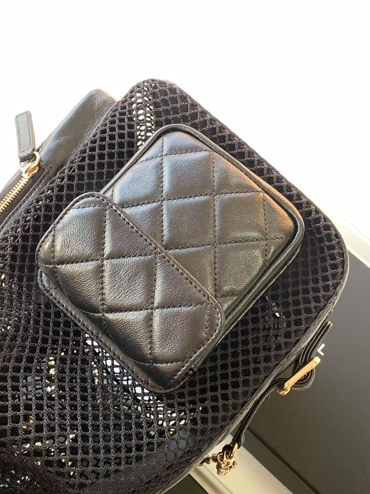 Chanel Mesh Quilted Backpack BAG