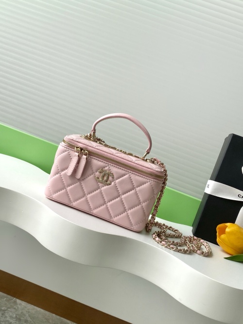 Chanel Trendy CC WOC Pink Lambskin with Rhinestone Clasp, 9.5-17-8 1 Chanel Trendy CC WOC Pink Lambskin with Rhinestone Clasp, 9.5-17-8