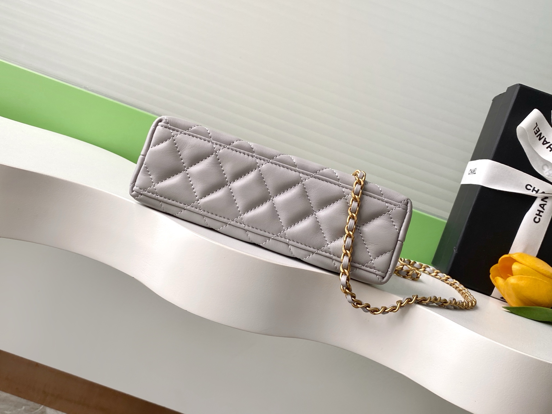 Chanel Style Leather Top Handle Bag style reference detail image 4 from source 785848