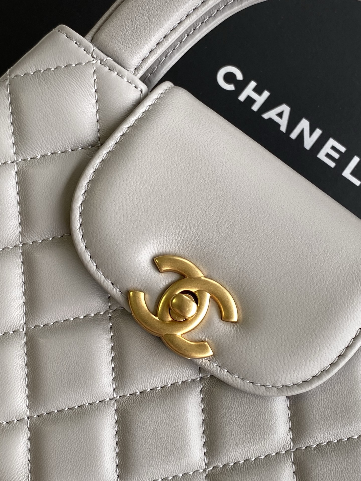 Chanel Style Leather Top Handle Bag style reference detail image 5 from source 785848