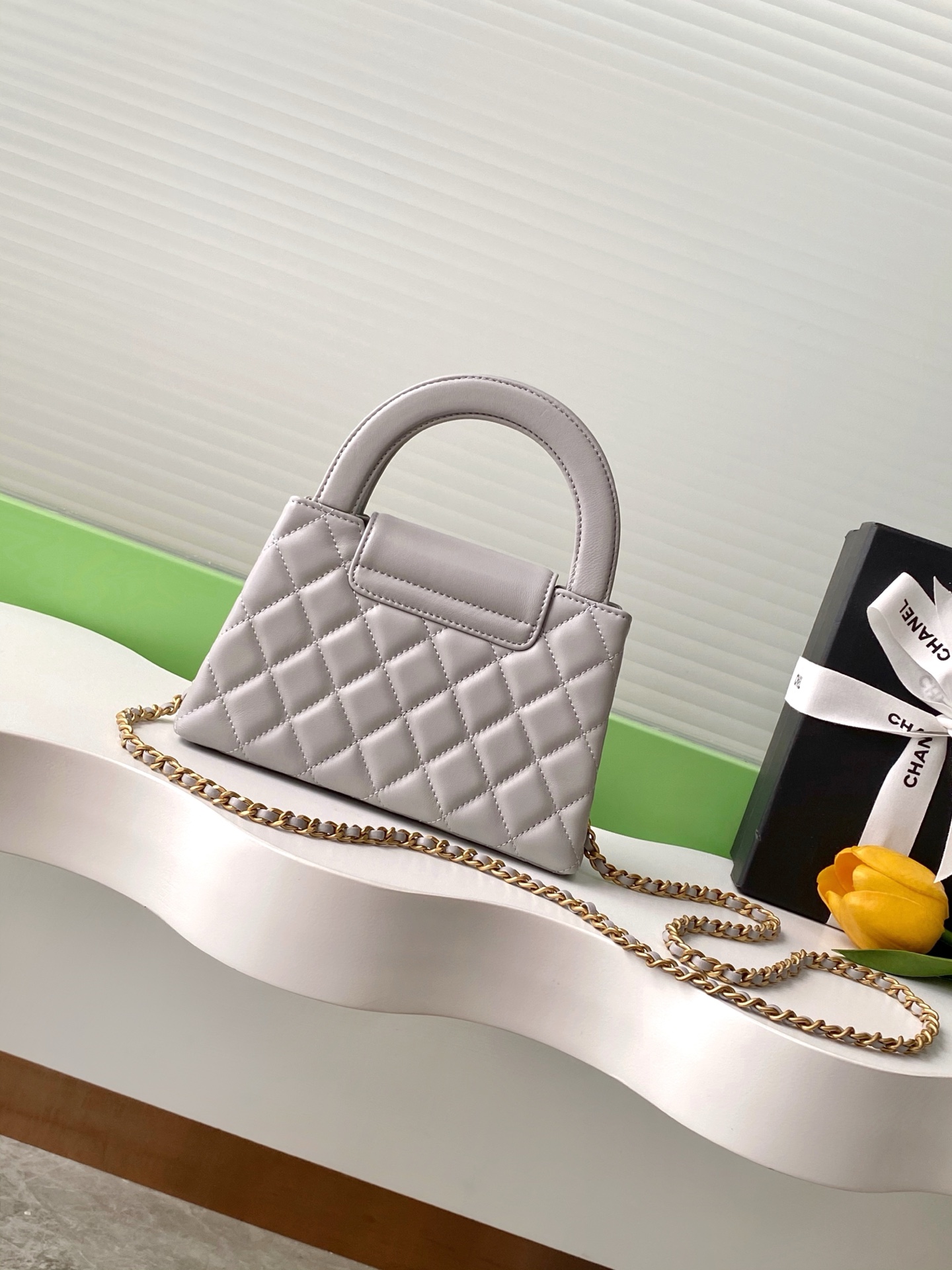 Chanel Style Leather Top Handle Bag style reference detail image 3 from source 785848
