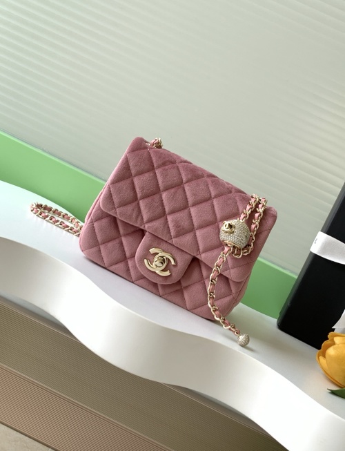 Chanel 25A Diamond Ball CF Velvet Bag - Luxurious and Durable, AS1786 1 Chanel 25A Diamond Ball CF Velvet Bag - Luxurious and Durable, AS1786