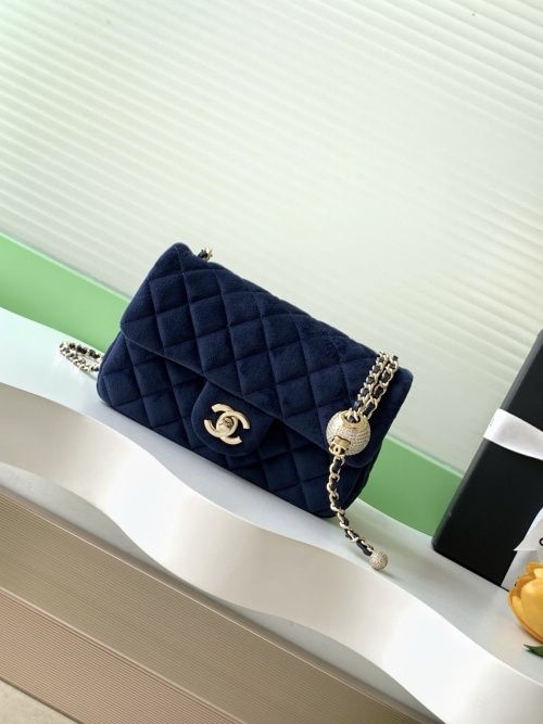 Chanel 25A Diamond Ball CF Velvet Bag, Elegant Design, Perfect for Any Season 1 Chanel 25A Diamond Ball CF Velvet Bag, Elegant Design, Perfect for Any Season