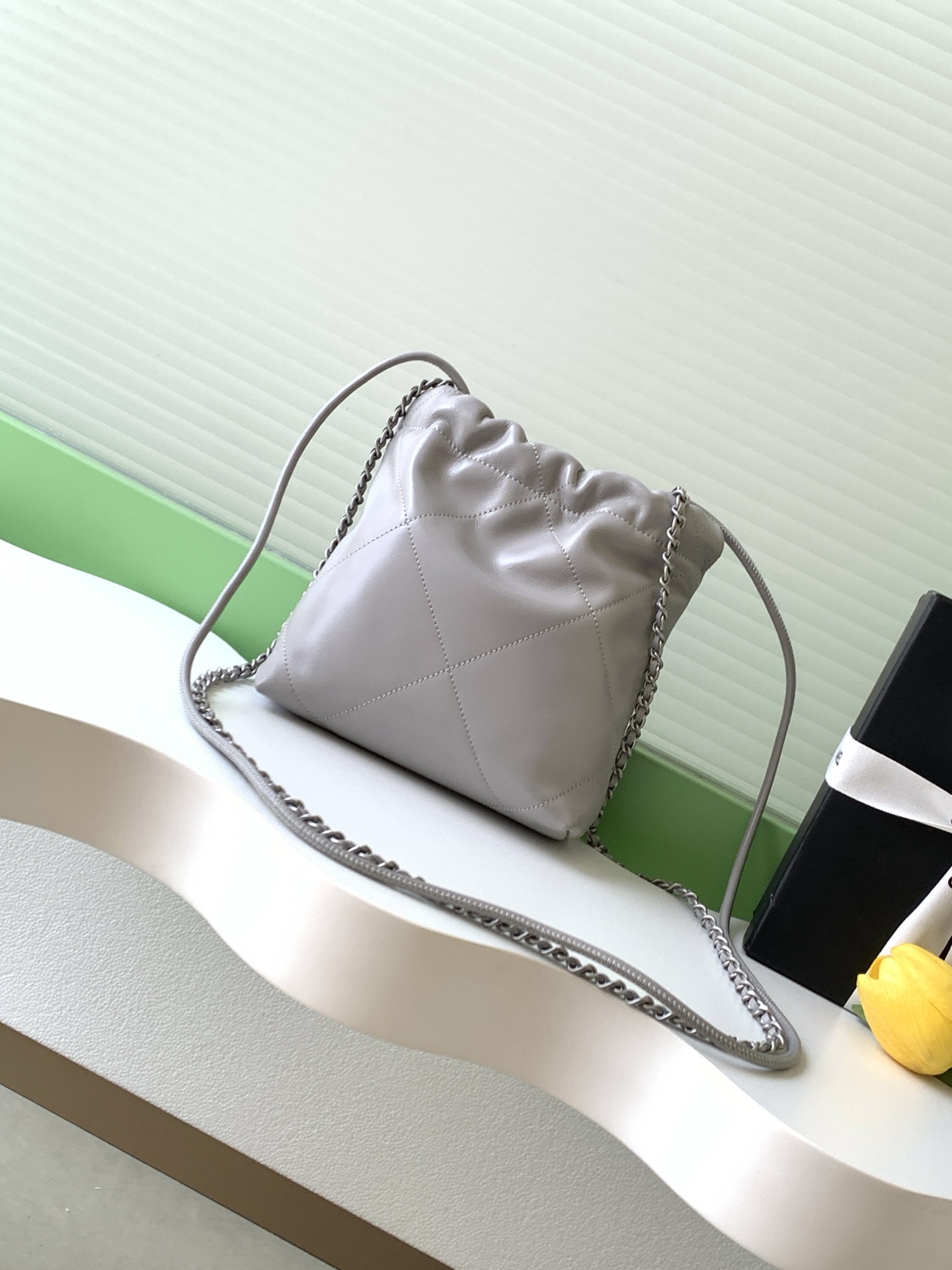 Chanel Light gray mini shoulder everyday