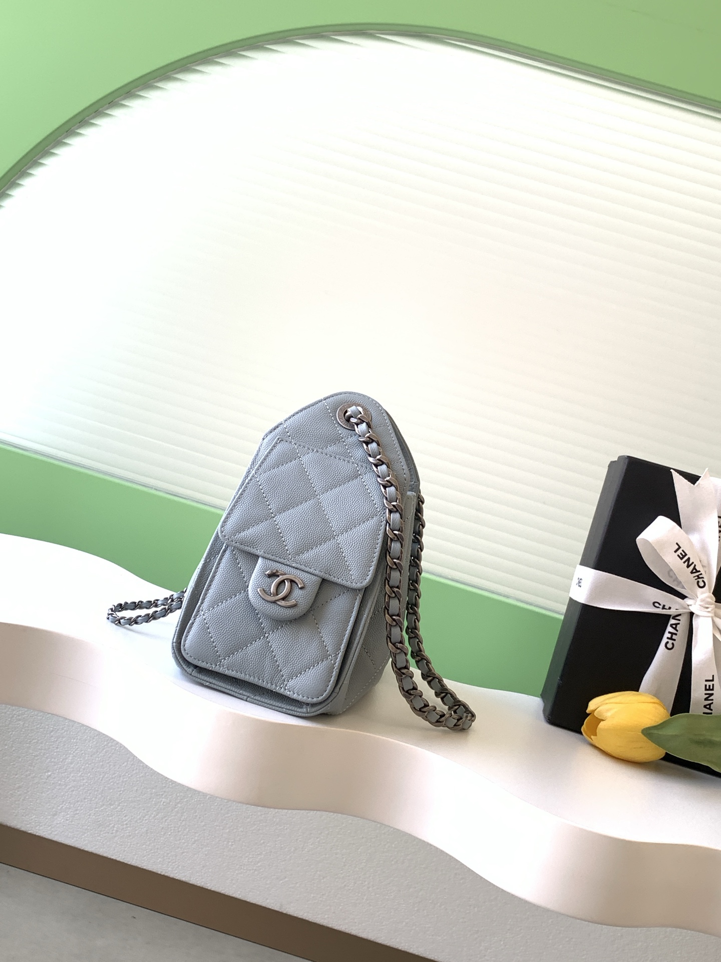 Chanel Light blue shoulder everyday