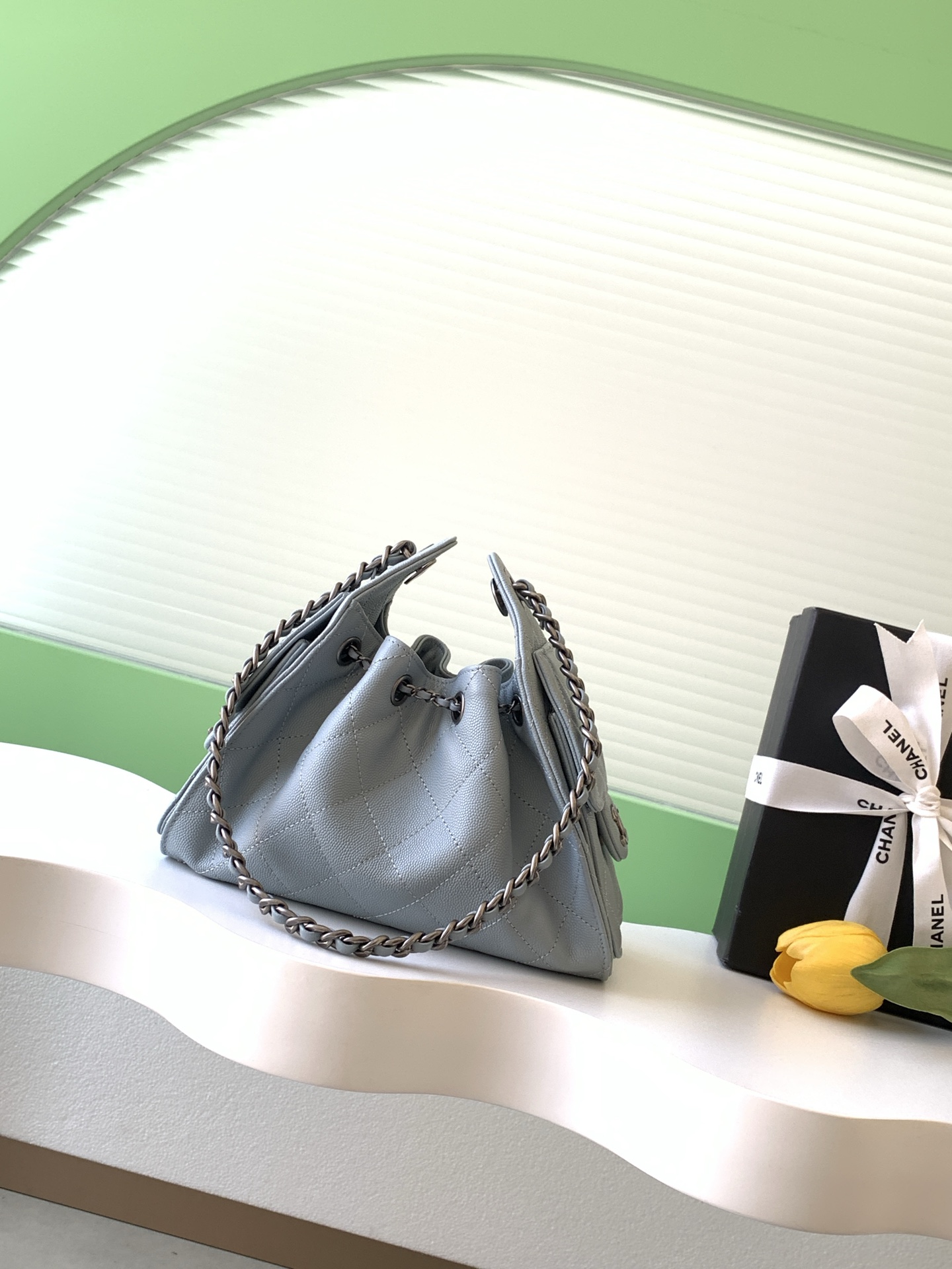 Chanel Light blue shoulder everyday