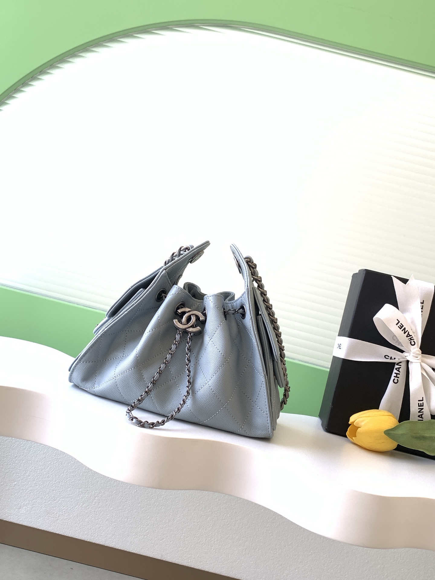 Chanel Light blue shoulder everyday