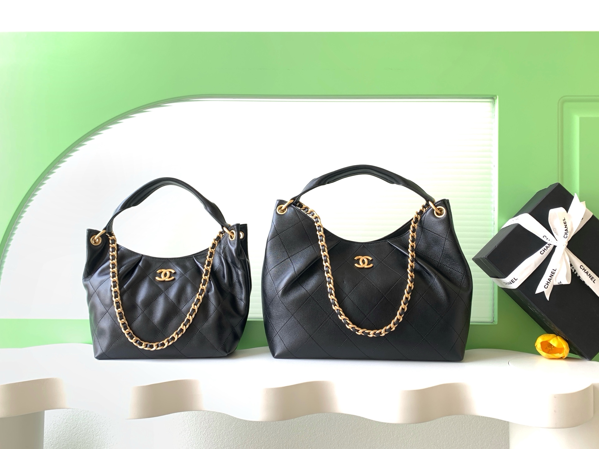 Chanel Black shoulder everyday