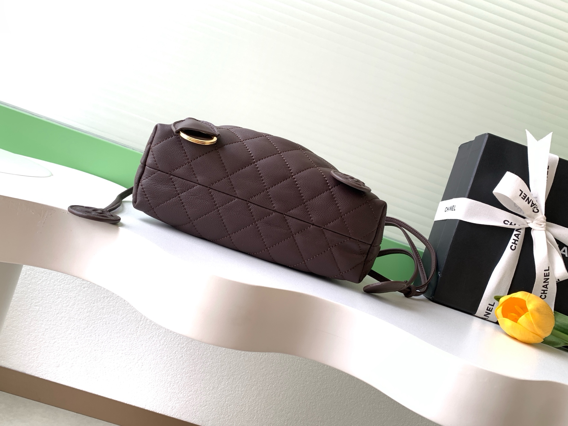 Chanel Style Leather Crossbody Bag style reference detail image 4 from source 770376