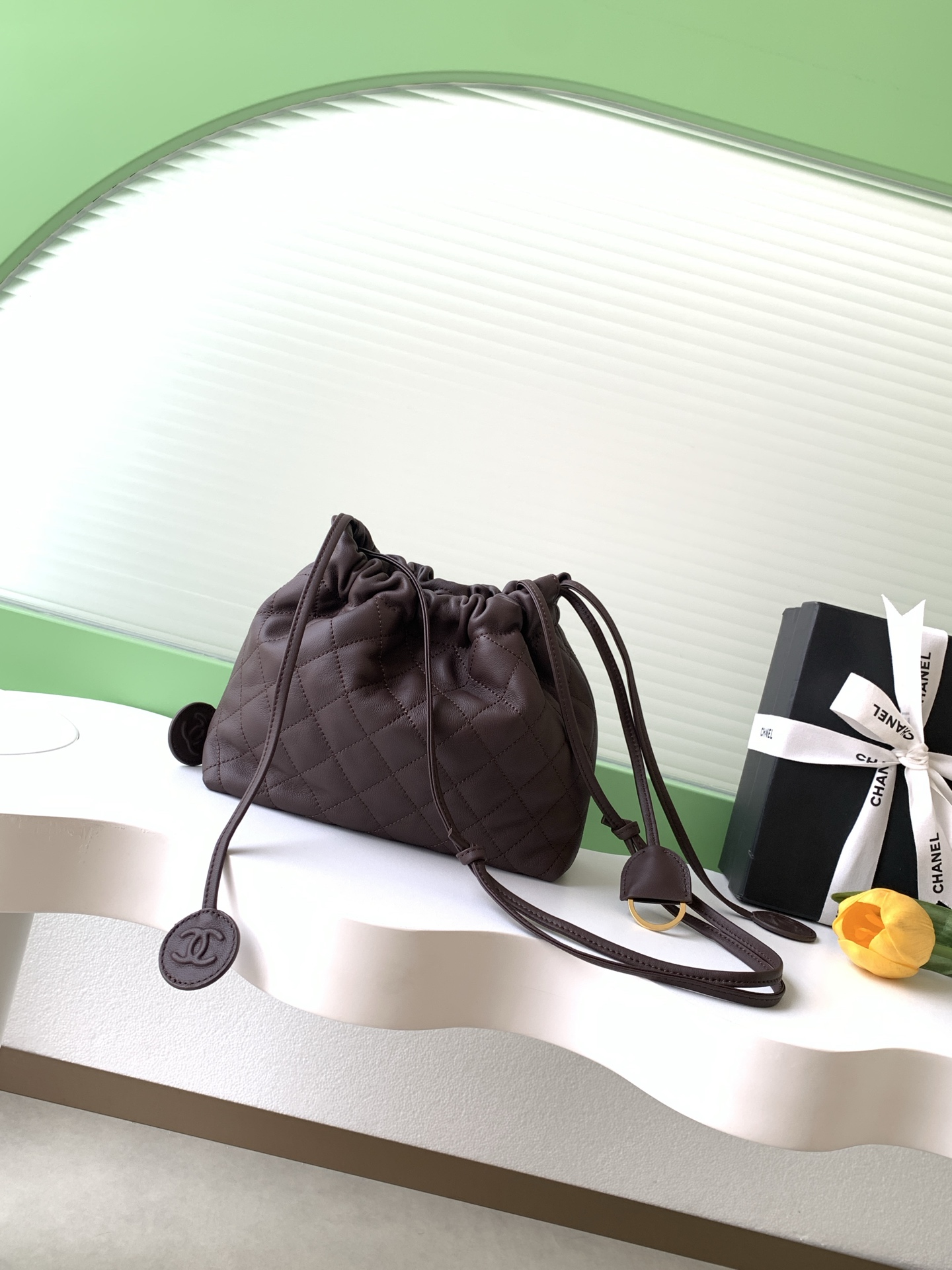 Chanel Style Leather Crossbody Bag style reference detail image 3 from source 770376