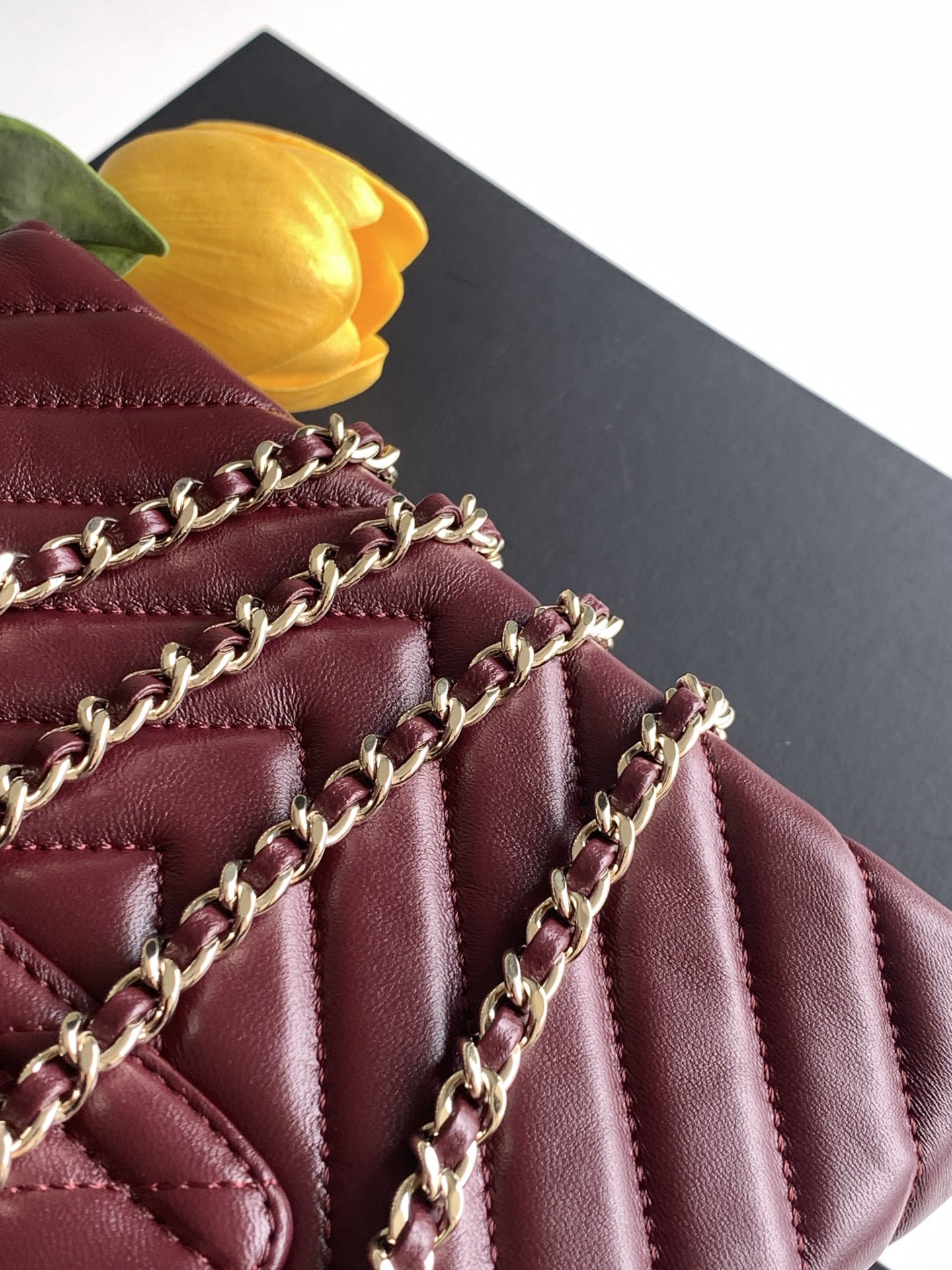 Chanel Style Black Leather Crossbody Bag style reference detail image 6 from source 770386