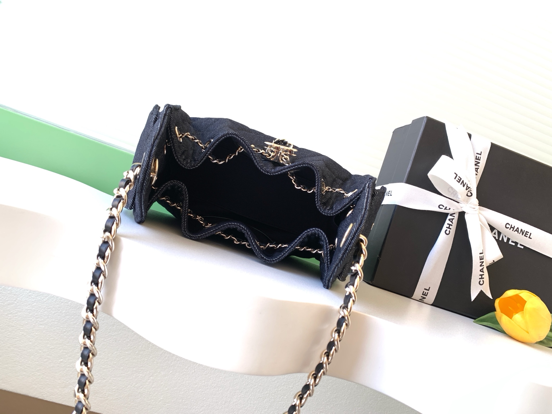 Chanel Style Leather Hobo Bag style reference detail image 8 from source 770391