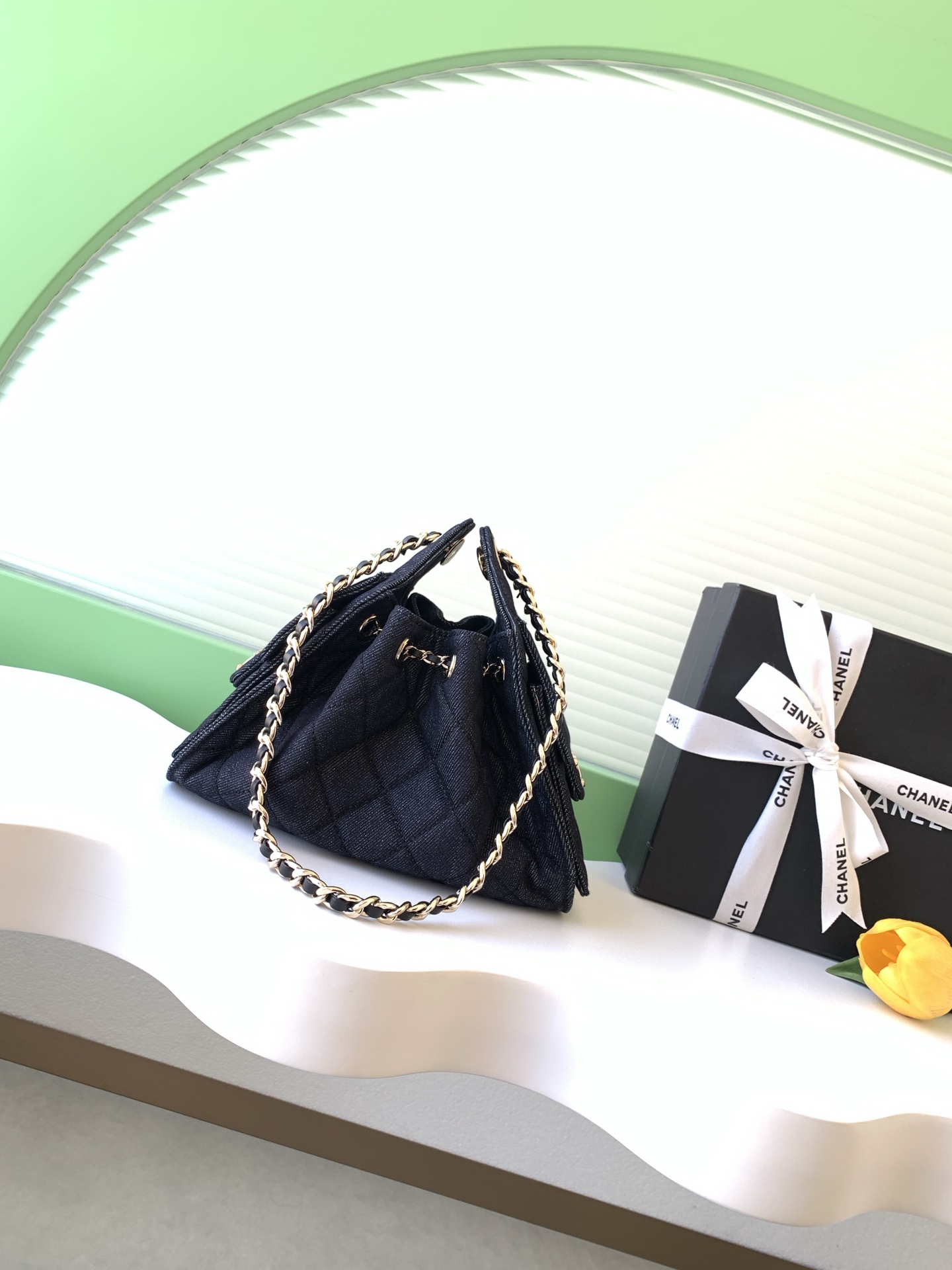 Chanel Style Leather Hobo Bag style reference detail image 3 from source 770391