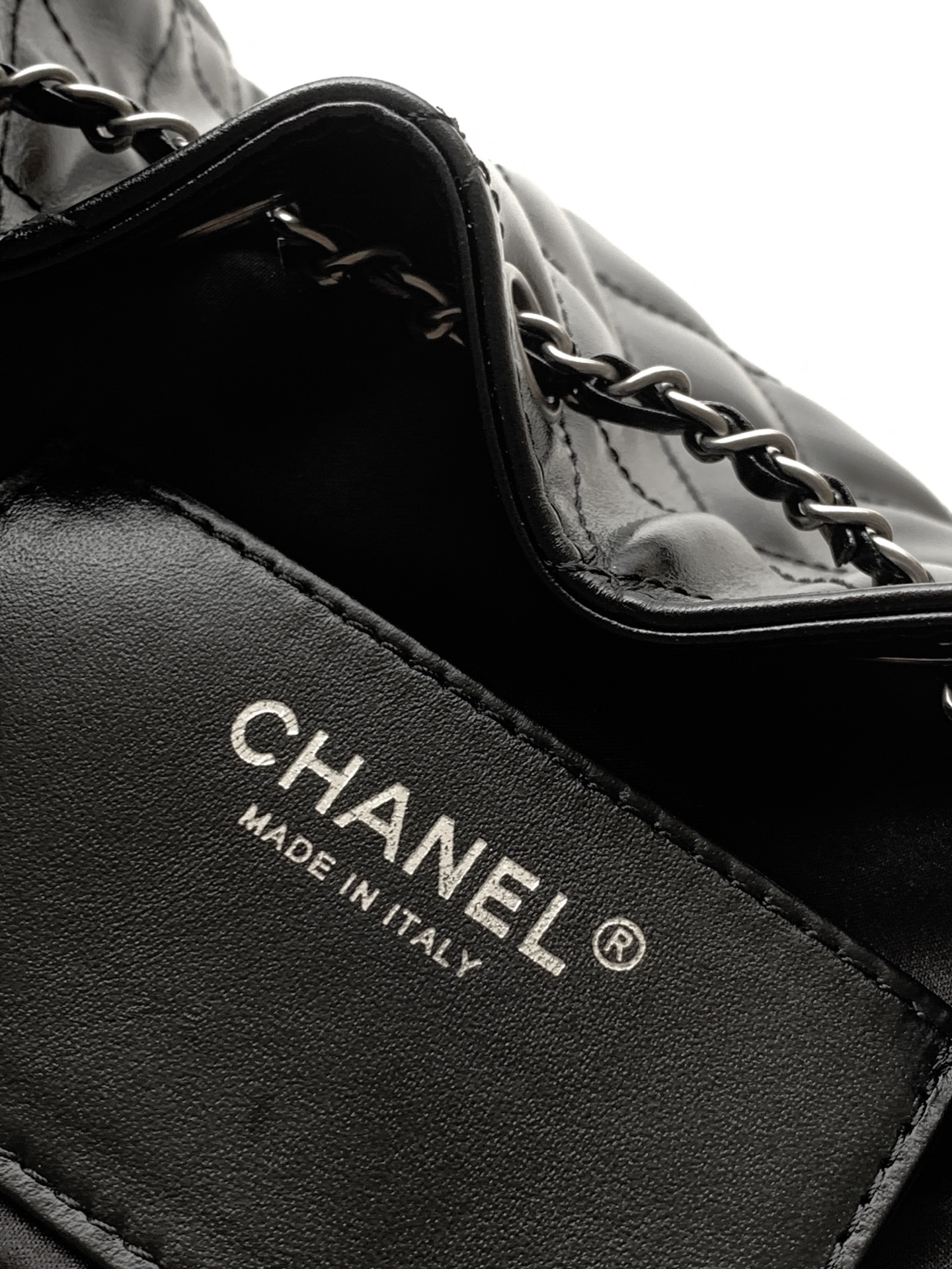 Chanel Style Black Leather Hobo Bag style reference detail image 8 from source 776555