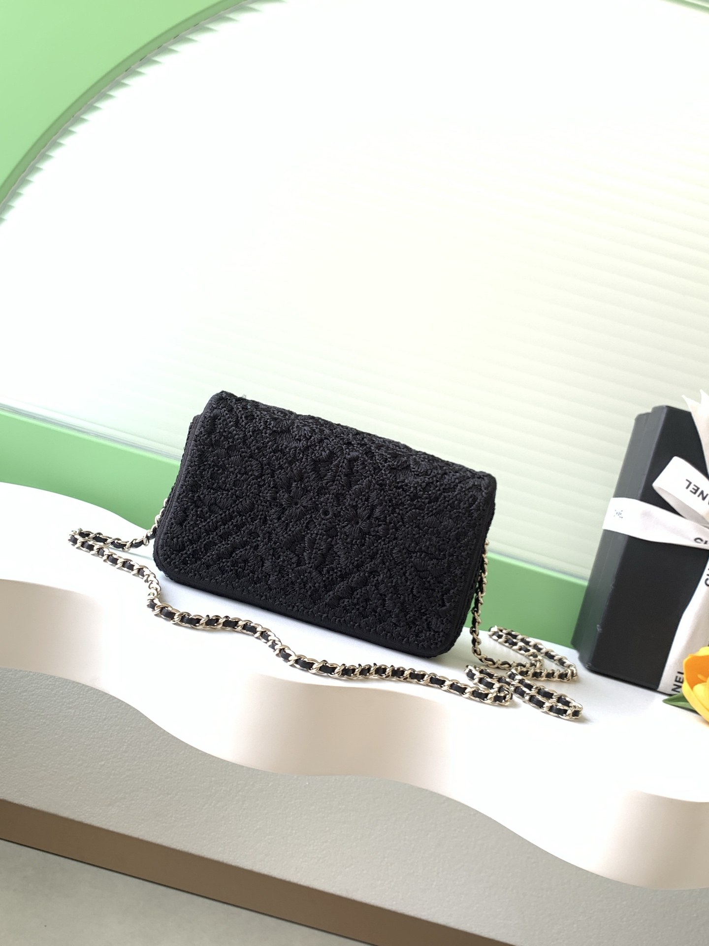 Chanel Style Black Leather Bag style reference detail image 3 from source 785998