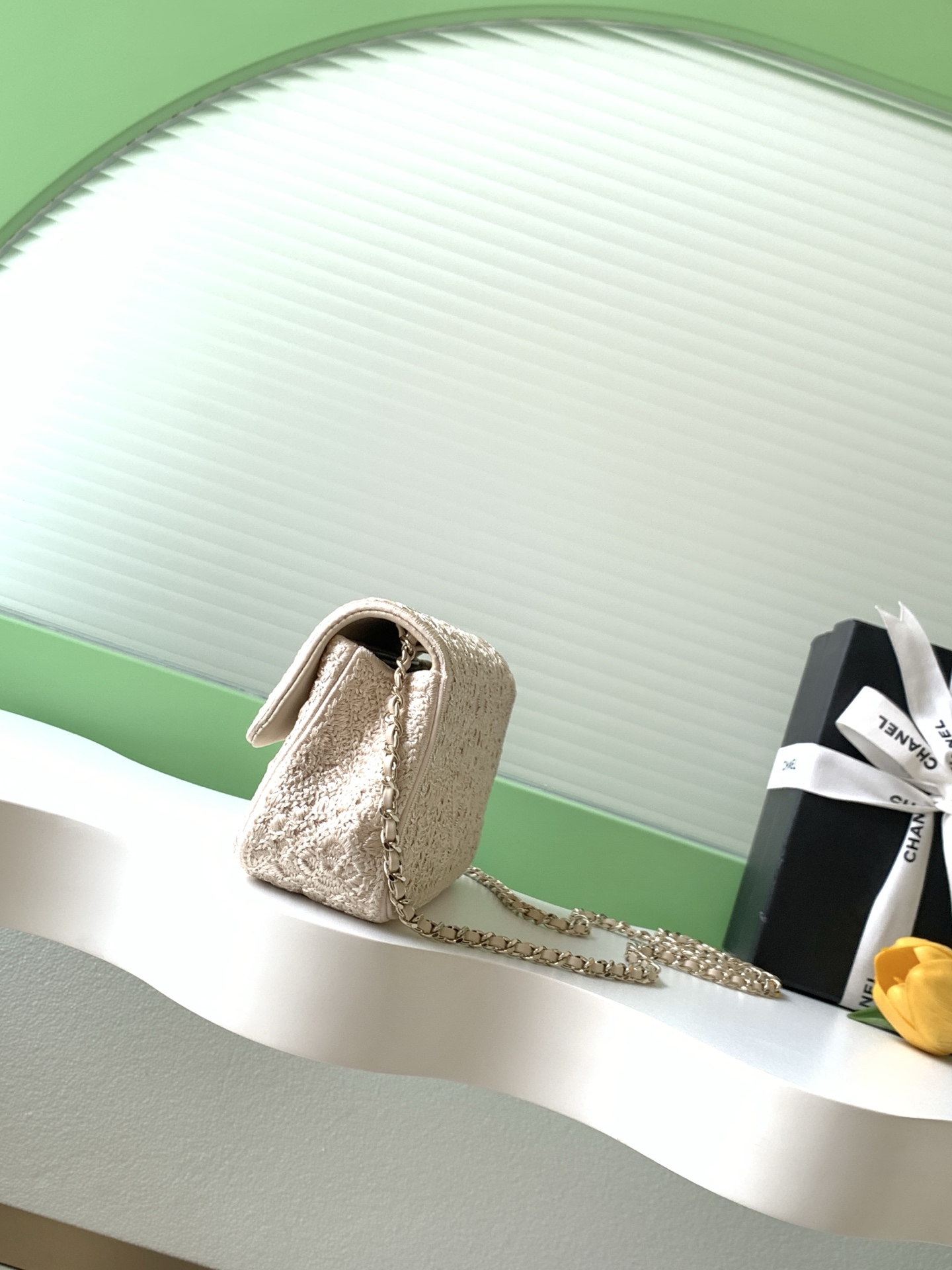Chanel Style Beige Leather Bag Lookbook Reference image 2