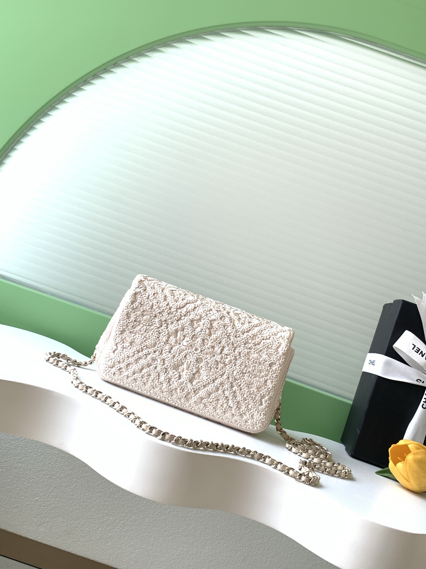 Chanel Style Beige Leather Bag style reference detail image 3 from source 786000