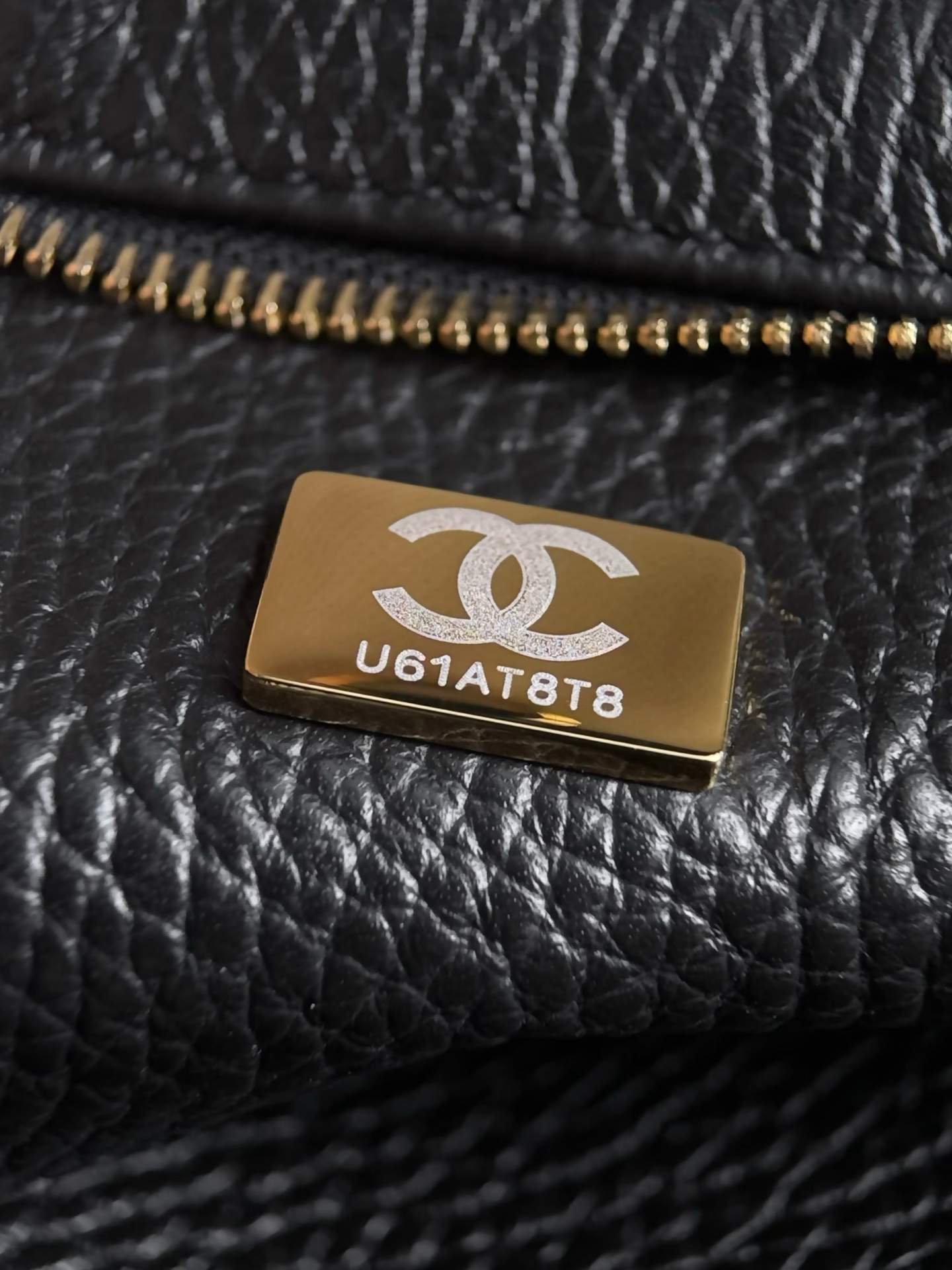 CHANEL Quilted Suede & Caviar Leather Shoulder Bag