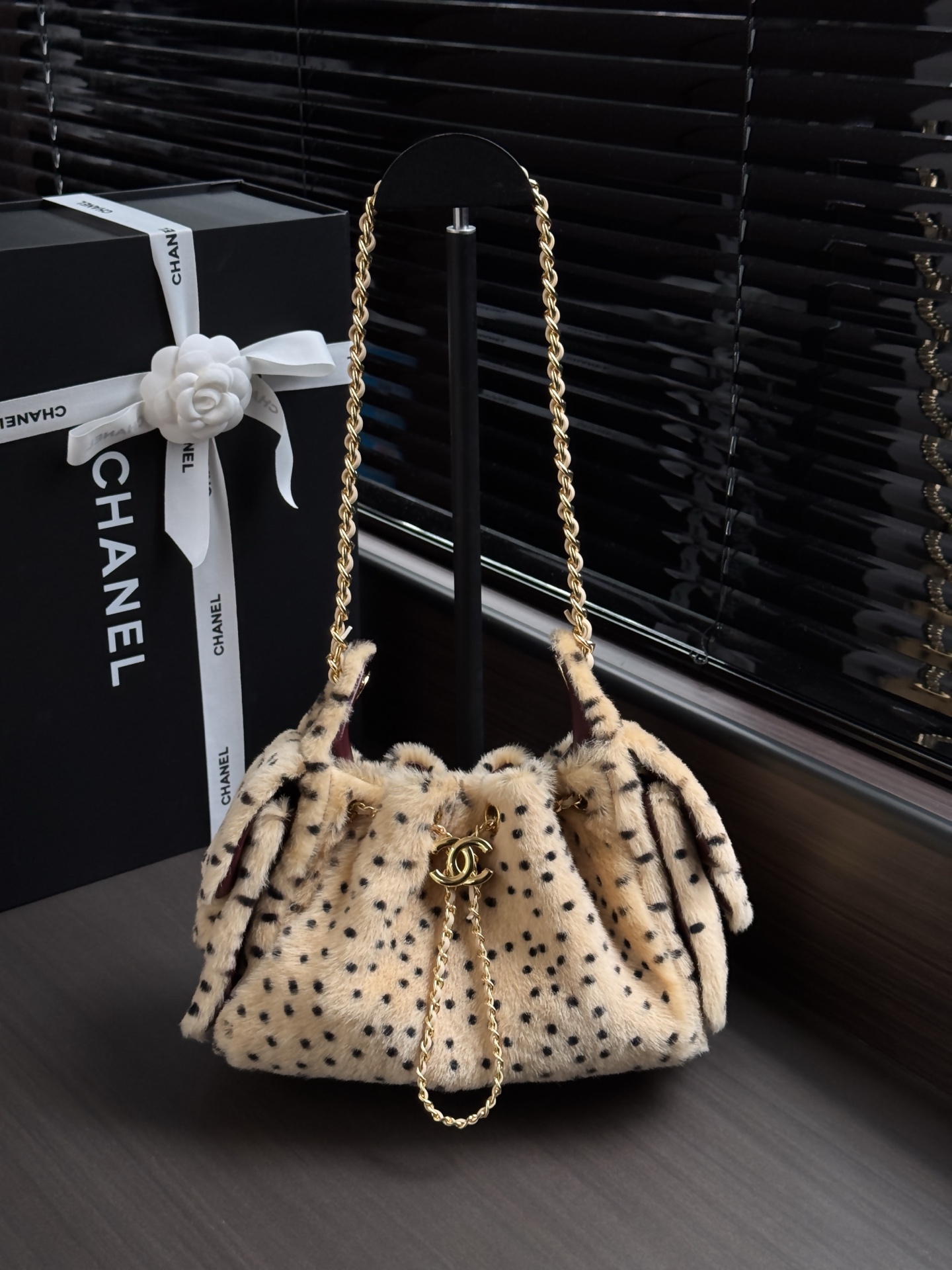 Chanel Croc Embossed Flap Baguette Bag