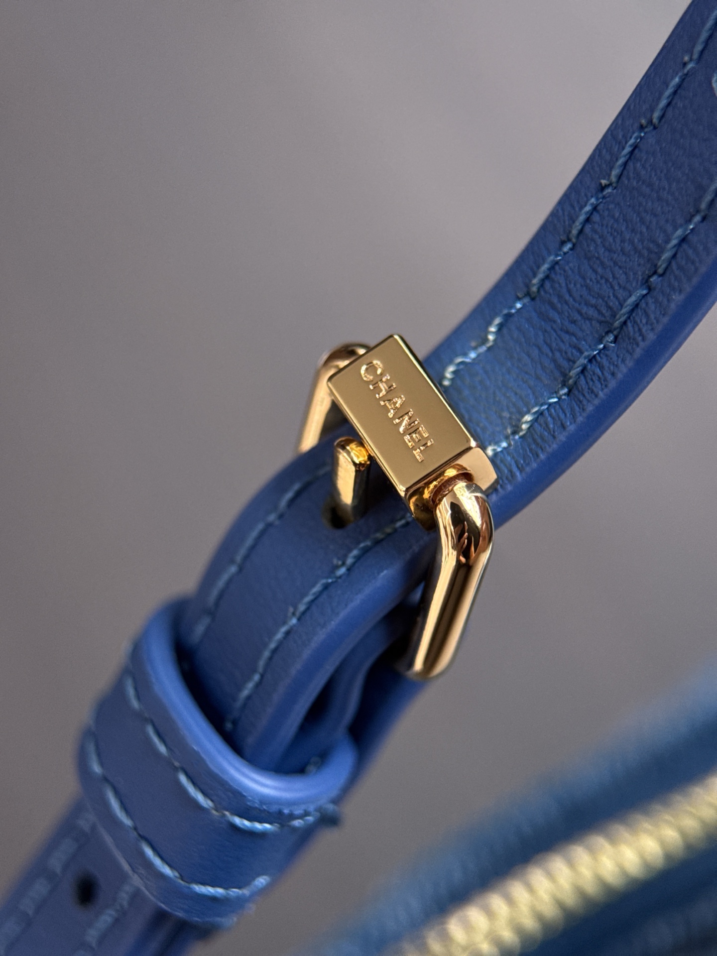 Chanel Denim Diagonal Quilted Hobo Shoulder Bag