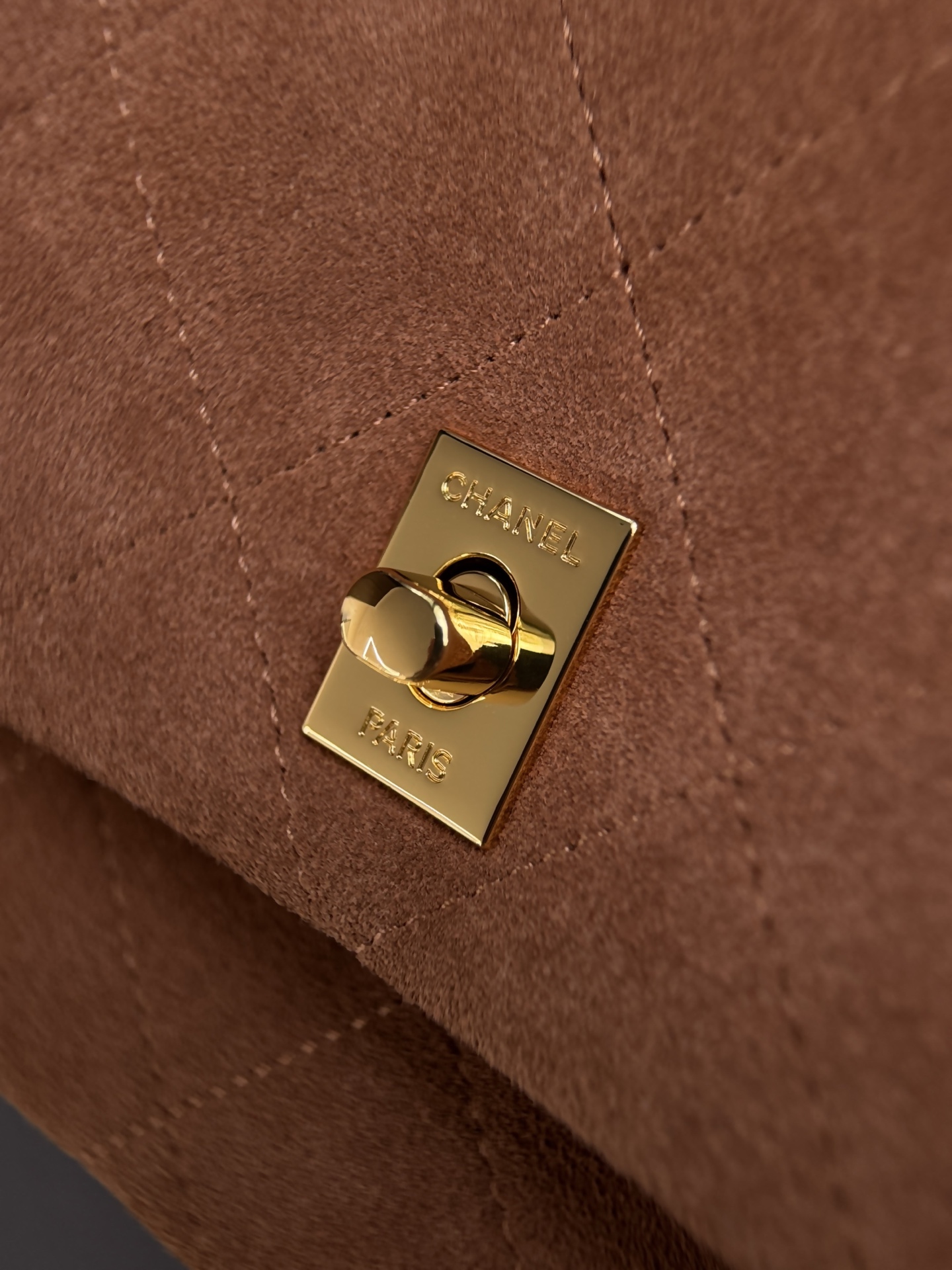 Chanel Suede Flap Shoulder Bag