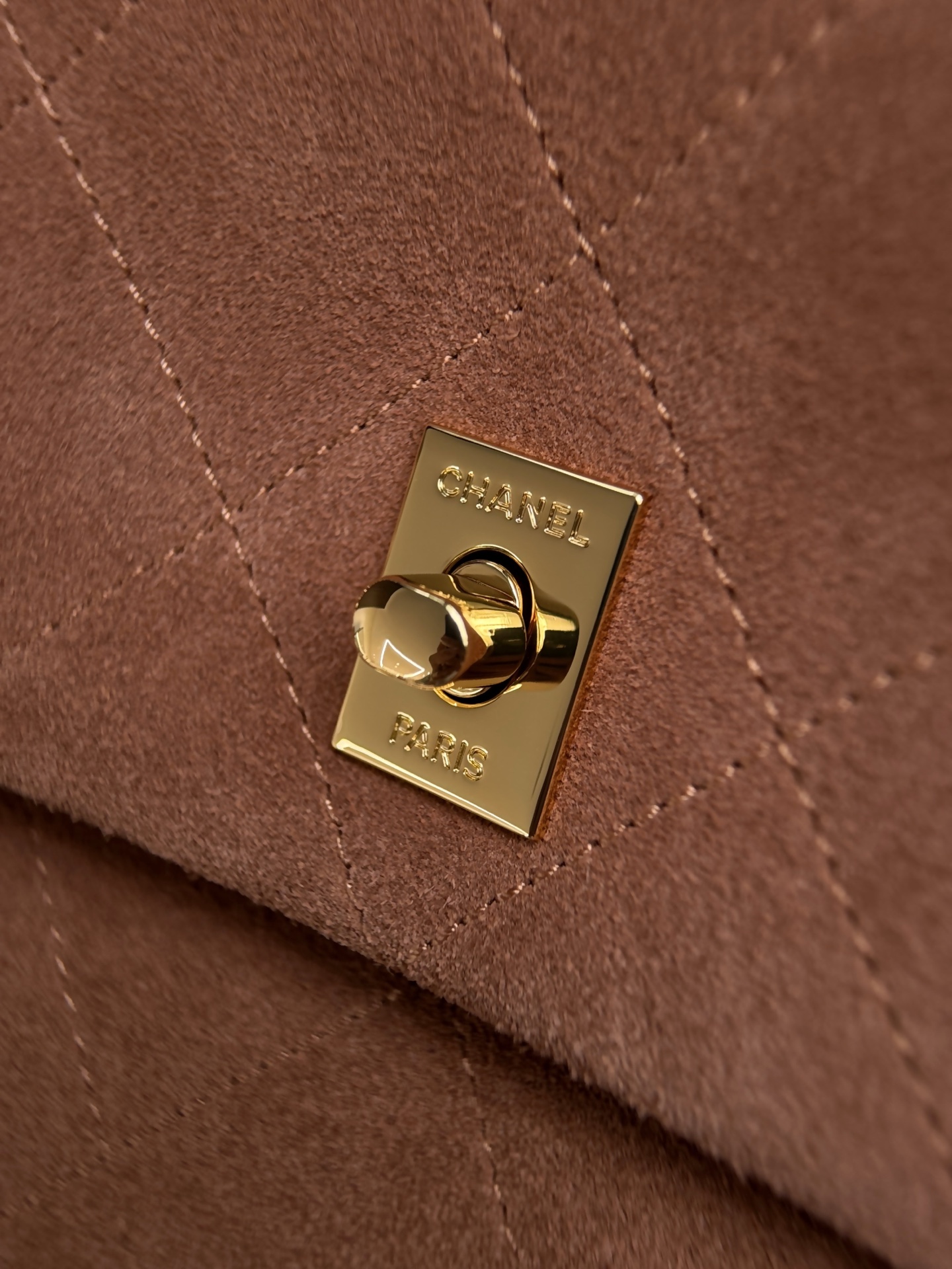 Chanel Suede Flap Shoulder Bag