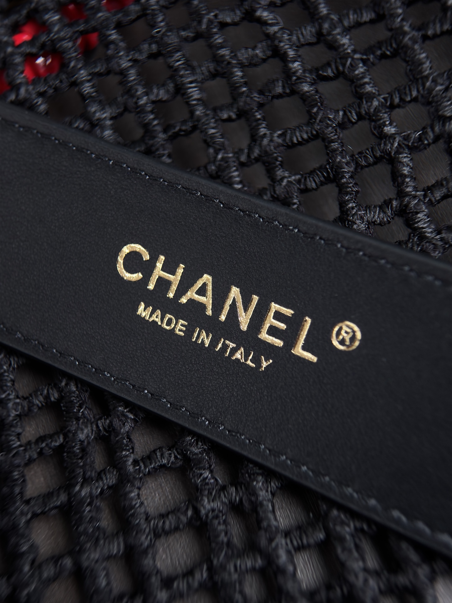 Chanel Mesh Crochet Classic Flap Bag