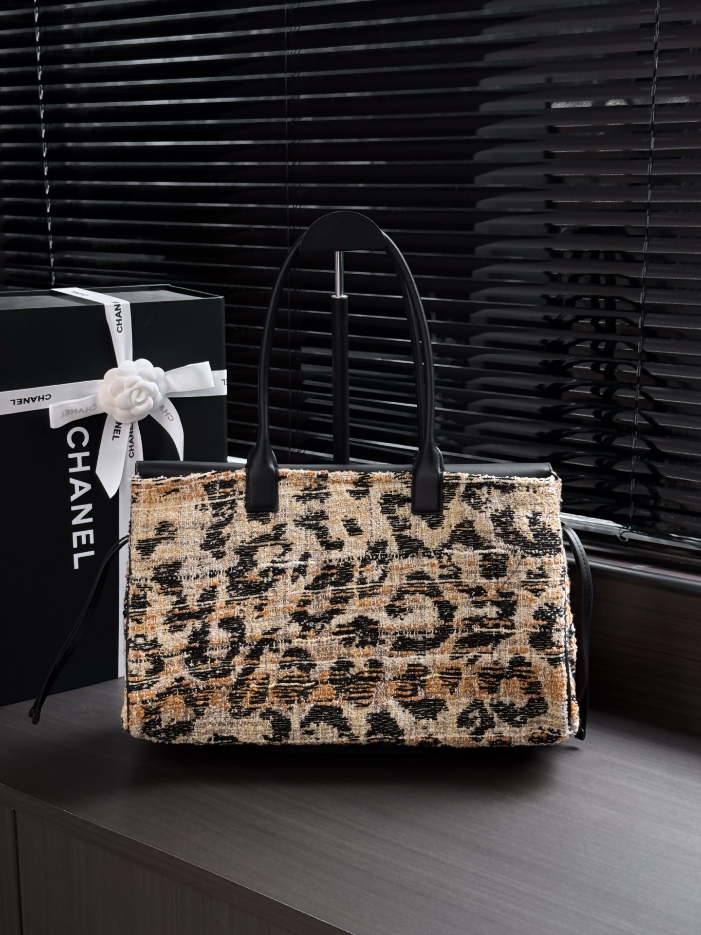 Chanel Leopard Medium Shopping Bag