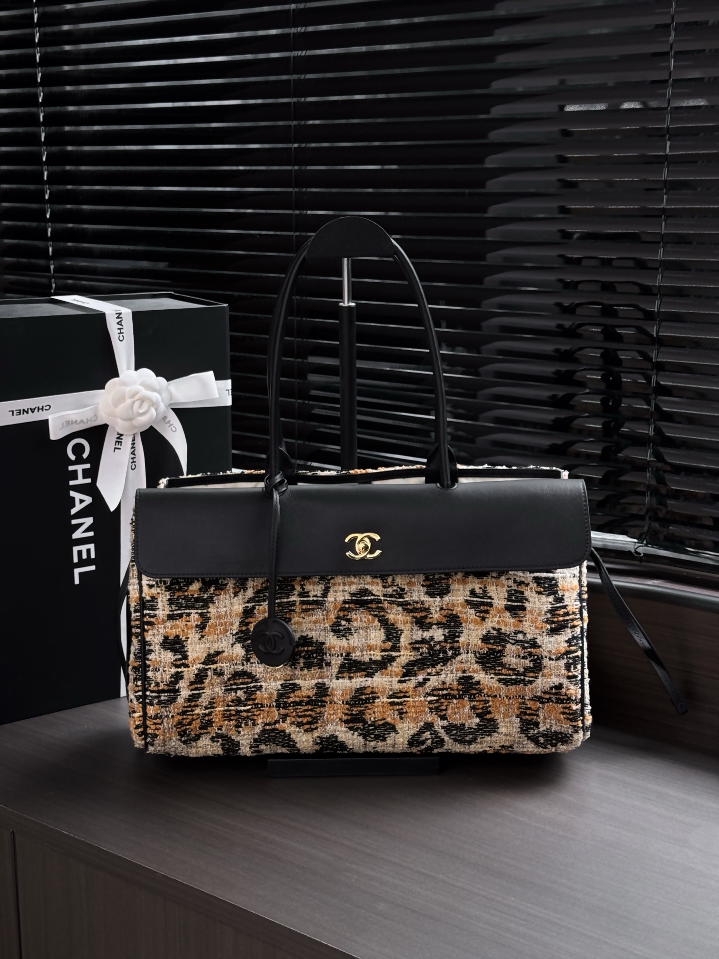 Chanel Leopard Medium Shopping Bag