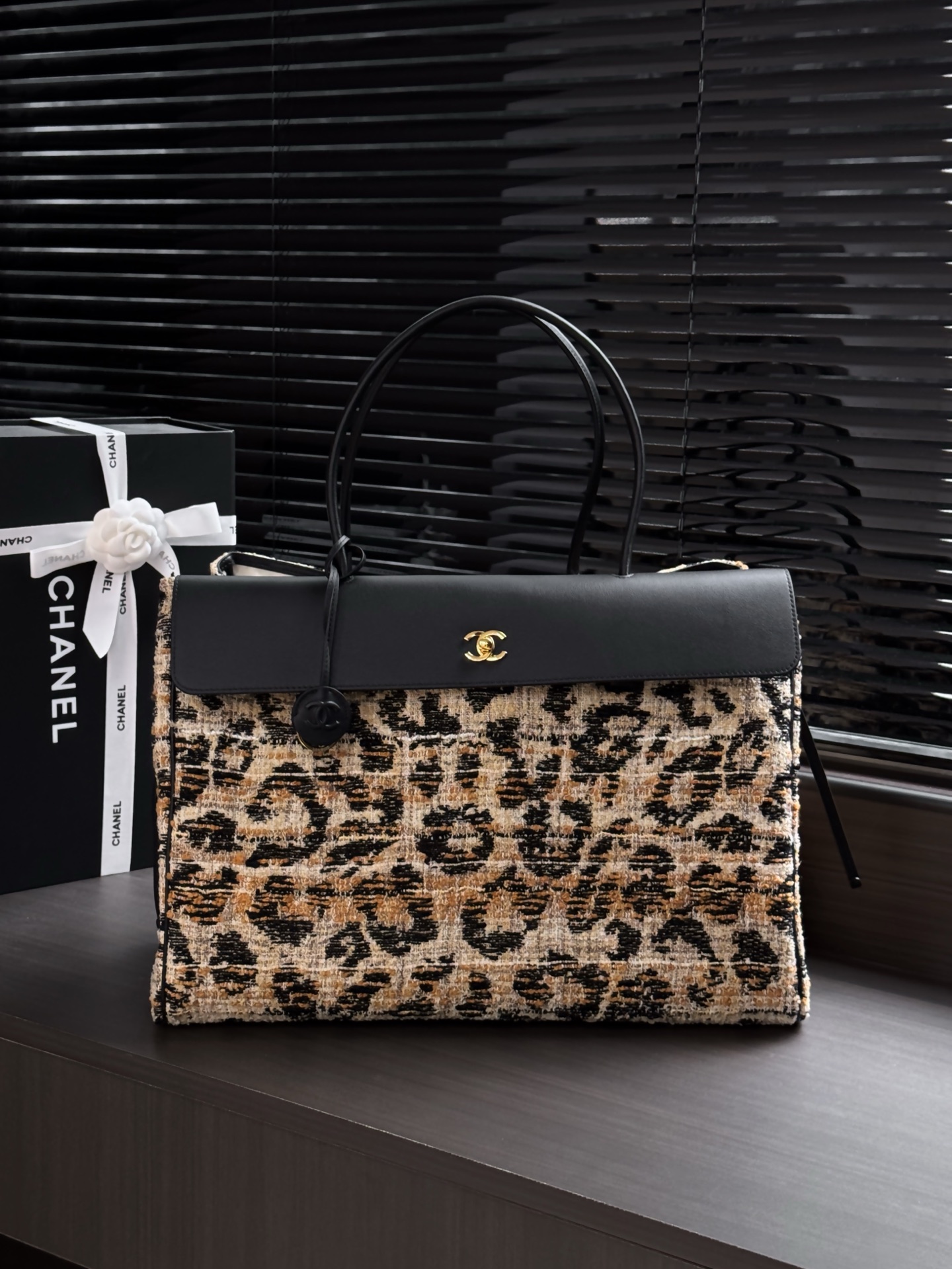 Chanel Leopard Medium Shopping Bag