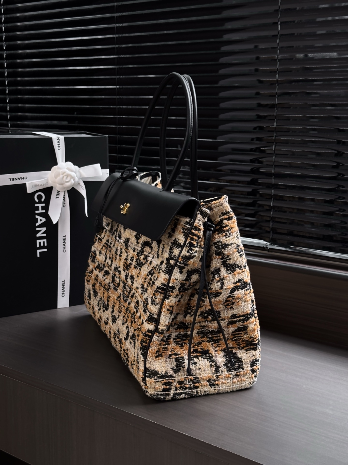 Chanel Leopard Medium Shopping Bag