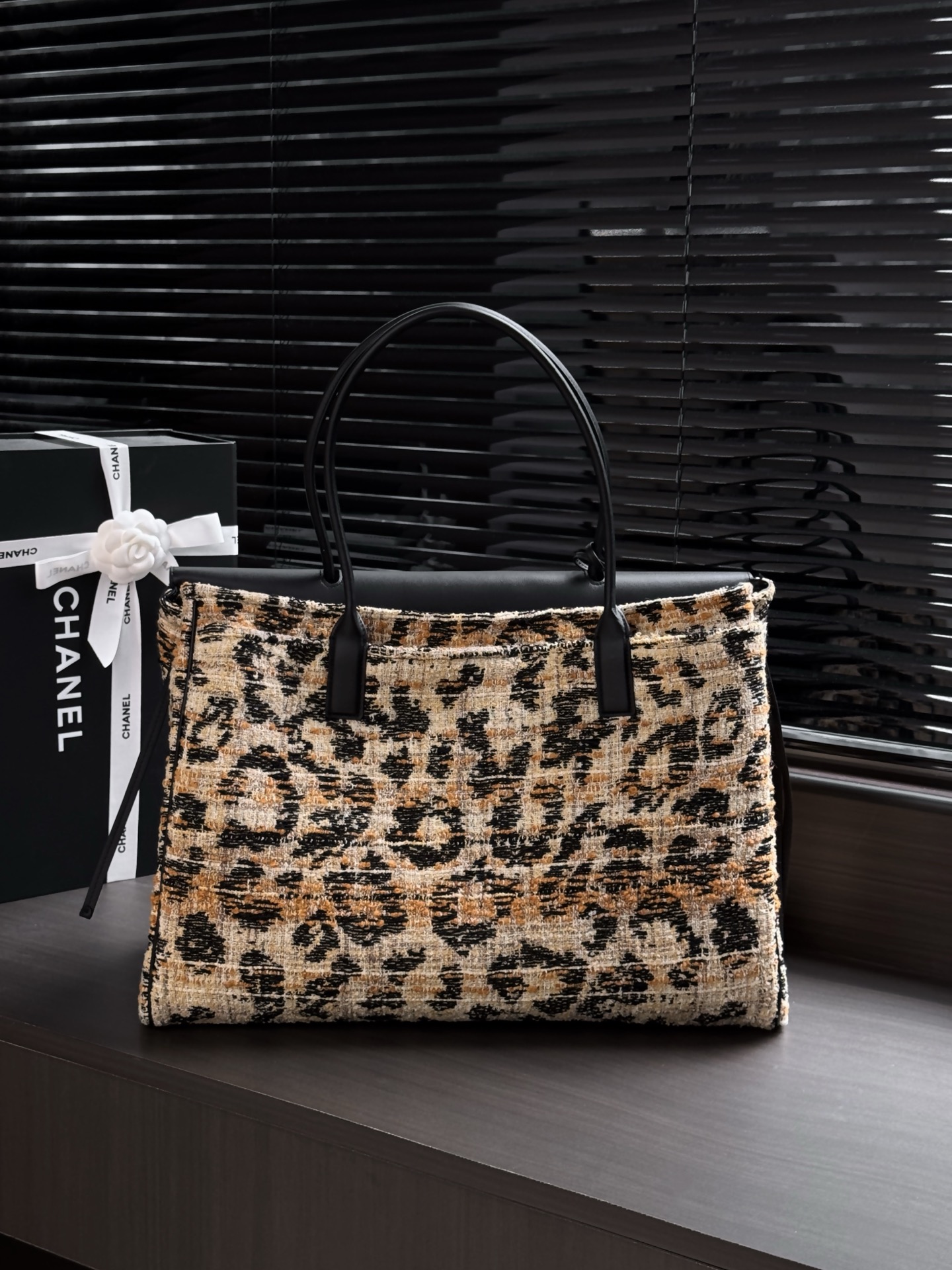 Chanel Leopard Medium Shopping Bag