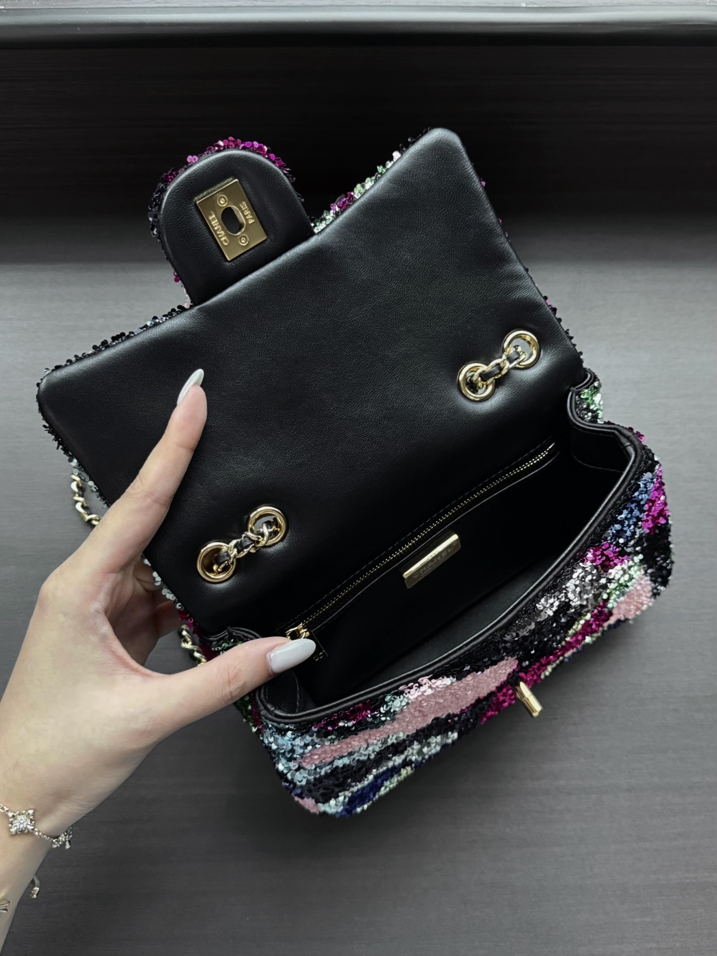 Chanel Sequin Flap Bag