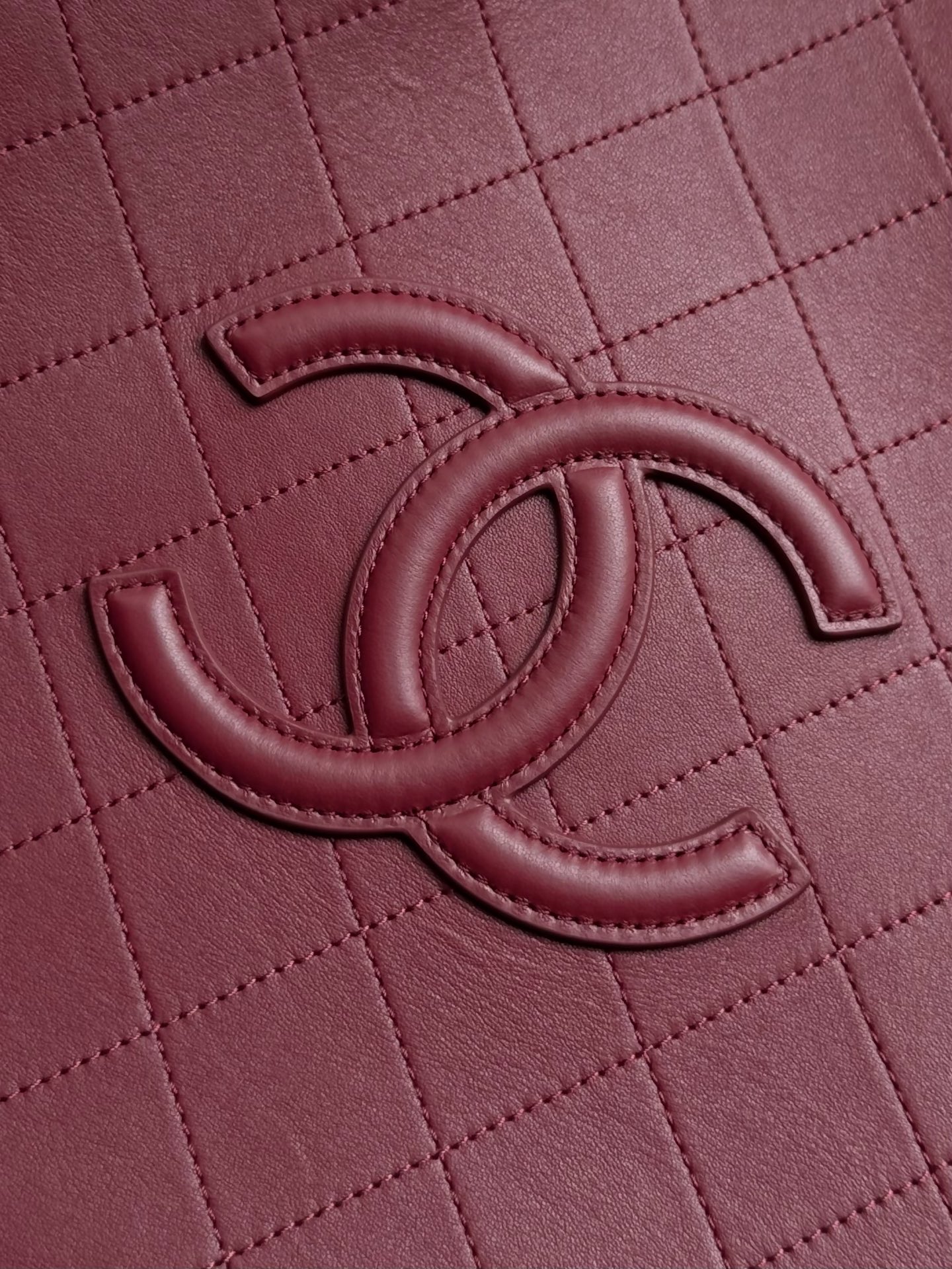 Chanel Pink Quilted CC Logo Tote Bag