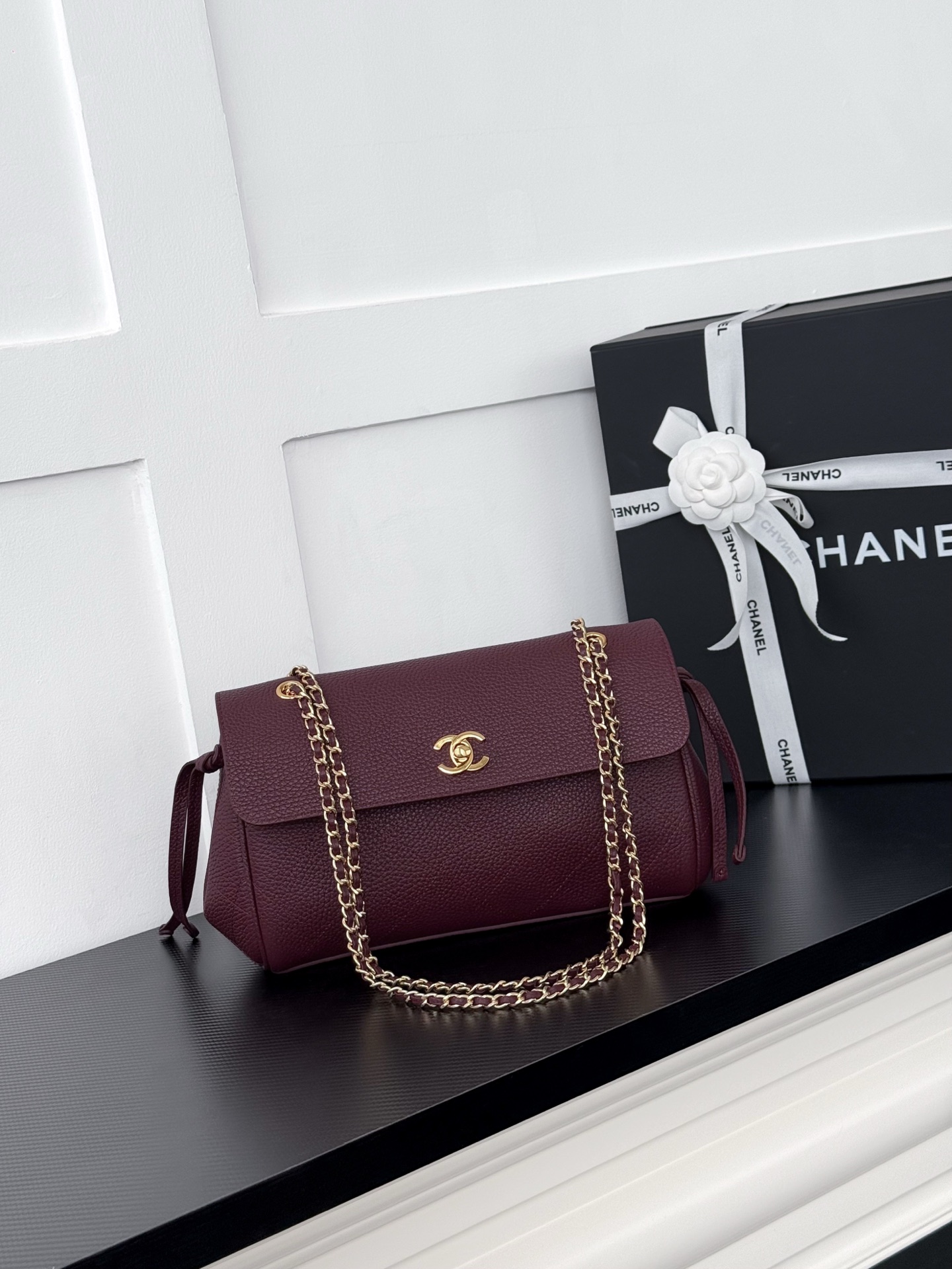 Chanel Burgundy Chain Shoulder Bag