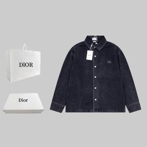 Dior High Clothing Coats & Jackets Best Site For Replica Unisex Cotton Denim Genuine Leather