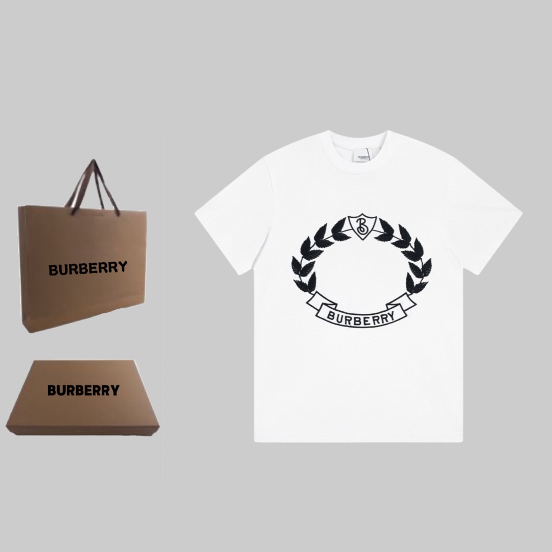 Burberry AAA+
 Clothing T-Shirt Embroidery Cotton