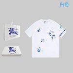 Burberry Clothing Shirts & Blouses T-Shirt Rose Printing Cotton Spring Collection Vintage Short Sleeve